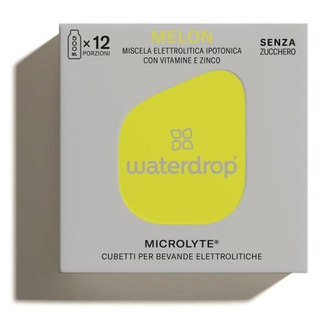 Waterdrop Microlyte Aroma Melone 12 Cubetti per bevande elettrolitiche Waterdrop Microlyte Aroma Melone 12 Cubetti per bevande elettrolitiche