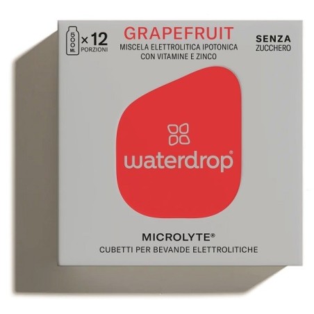 Waterdrop Microlyte Aroma Pompelmo 12 Cubetti per bevande elettrolitiche Waterdrop Microlyte Aroma Pompelmo 12 Cubetti per bevande elettrolitiche