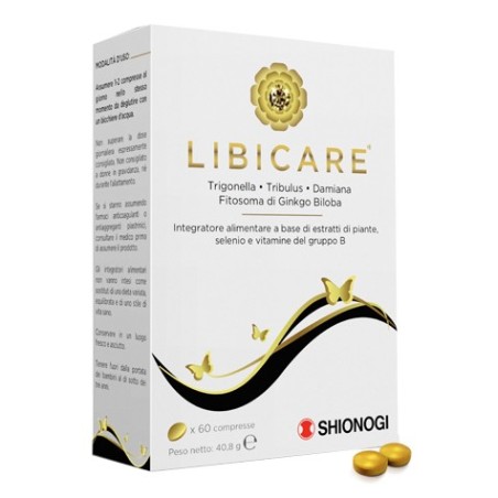 Shionogi Libicare integratore con estratti di piante e vitamine 60 compresse Shionogi Libicare integratore con estratti di piante e vitamine 60 compresse