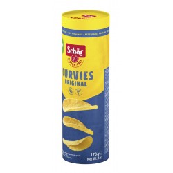 Schar Curvies Original Chips di patate croccanti  senza glutine in tubo richiudibile 170 g