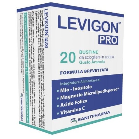 Levigon Pro Integratore alimentare di mio-inositolo 20 bustine da 3 g Levigon Pro Integratore alimentare di mio-inositolo 20 bustine da 3 g