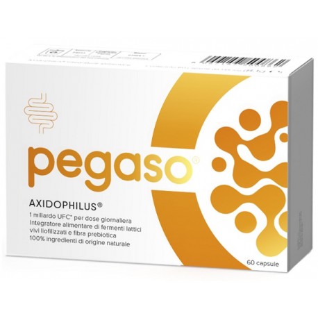 Pegaso Axidophilus integratore di fermenti e prebiotici per l'intestino 60 capsule