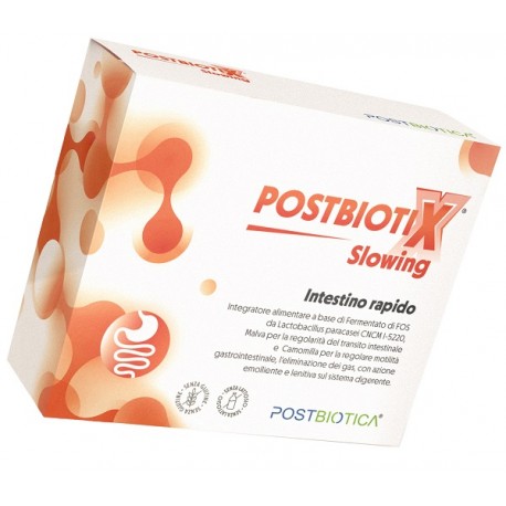 Postbiotica Postbiotix Slowing Intestino Rapido integratore contro diarrea e stitichezza 14 bustine 4 g