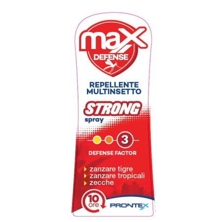 Safety Prontex Max Defense Spray Strong repellente multi insetto zanzare zecche 75 ml Safety Prontex Max Defense Spray Strong repellente multi insetto zanzare zecche 75 ml