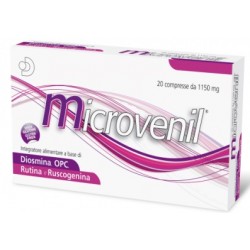 Microvenil integratore per microcircolo ed emorroidi 20 compresse 1150 mg