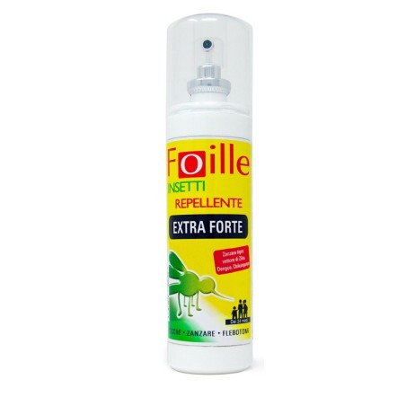 Foille Insetti Repellente Extra Forte contro zanzare pappataci zecche 100 ml Foille Insetti Repellente Extra Forte contro zanzare pappataci zecche 100 ml