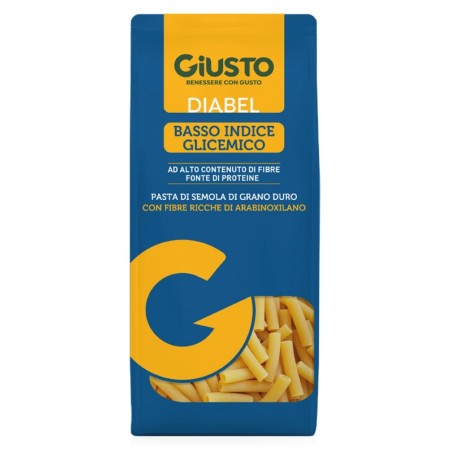 Giusto Diabel Sedanini Rigati pasta di grano duro a basso indice glicemico 400 g Giusto Diabel Sedanini Rigati pasta di grano duro a basso indice glicemico 400 g