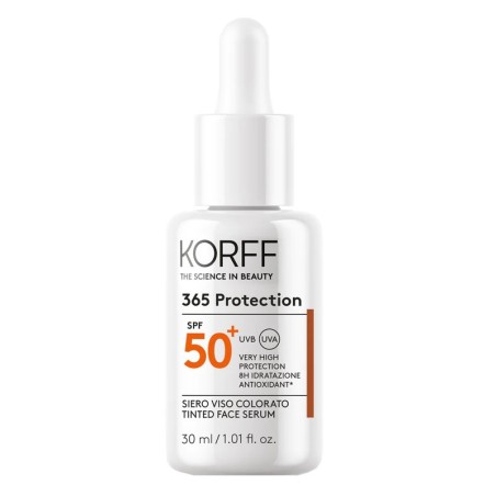 Korff 365 Protection Siero Viso Colorato SPF 50+ protezione solare molto alta 30ml Korff 365 Protection Siero Viso Colorato SPF 50+ protezione solare molto alta 30ml