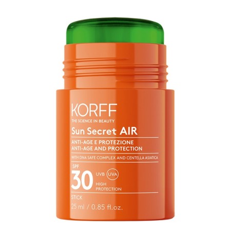 Korff Sun Secret AIR Stick protezione solare alta e anti-age 25ml Korff Sun Secret AIR Stick protezione solare alta e anti-age 25ml