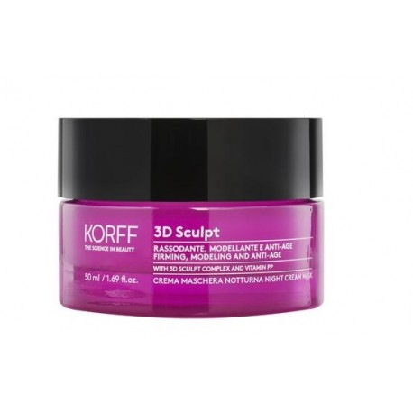 Korff 3D Sculpt Crema Maschera Notturna per viso e collo effetto anti-age 50ml