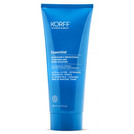 Korff Essential Latte All in One-Latte detergente struccante e tonico