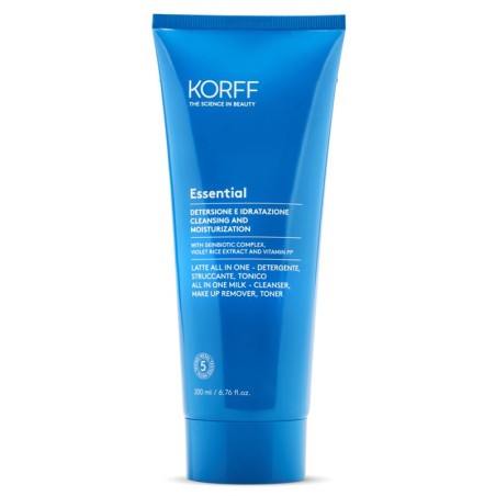 Korff Essential Latte All in One-Latte detergente struccante e tonico Korff Essential Latte All in One-Latte detergente struccante e tonico