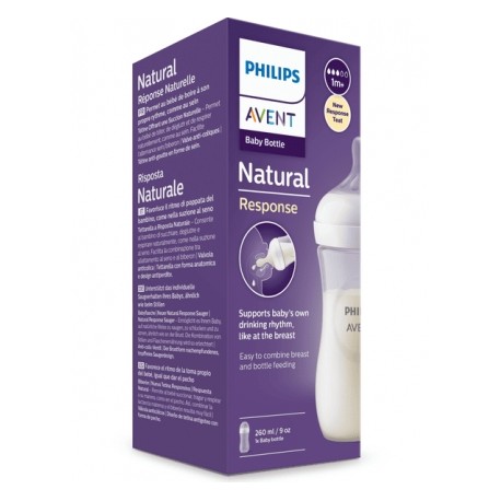 Philips Avent Biberon Natural 3,0 Trasparente 260 Ml