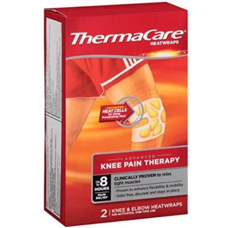 Thermacare Knee 8hr cerotto per il dolore del ginocchio effetto calore 2 pezzi Thermacare Knee 8hr cerotto per il dolore del ginocchio effetto calore 2 pezzi
