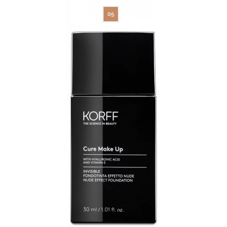 Korff Cure Make Up Fondotinta Effetto Nude coprenza medio-bassa nuance 05 30ml