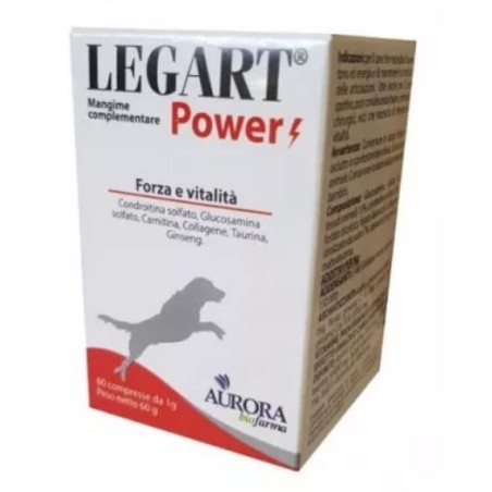 Legart Power integratore per il benessere delle articolazioni del cane 60 compresse Legart Power integratore per il benessere delle articolazioni del cane 60 compresse