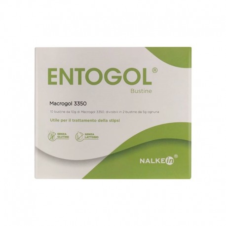 Entogol integratore per il trattamento della stipsi 10 bustine divisibili da 10 g