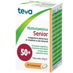 Teva Multivitaminico Senior integratore per uomini e donne oltre i 50 anni 30 compresse