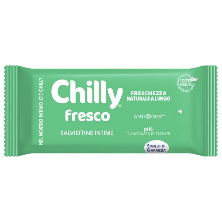 Chilly Fresco Salviettine intime freschezza naturale a lungo anti odore 12 pezzi