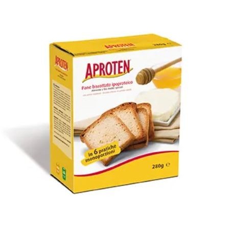 Dieterba Aproten Pane Biscottato ipoproteico 6 monoporzioni 280 g Dieterba Aproten Pane Biscottato ipoproteico 6 monoporzioni 280 g