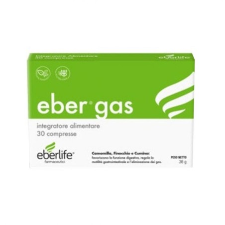 Ebergas integratore contro i gas intestinali 30 compresse Ebergas integratore contro i gas intestinali 30 compresse