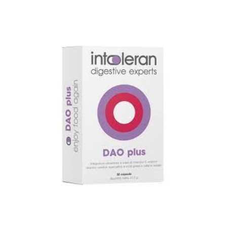 Intoleran DAO Plus integratore per la digestione in caso di intollerante 50 capsule