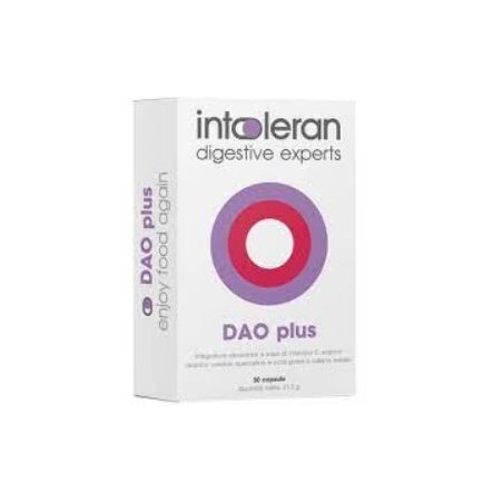 Intoleran DAO Plus integratore per la digestione in caso di intollerante 50 capsule Intoleran DAO Plus integratore per la digestione in caso di intollerante 50 capsule