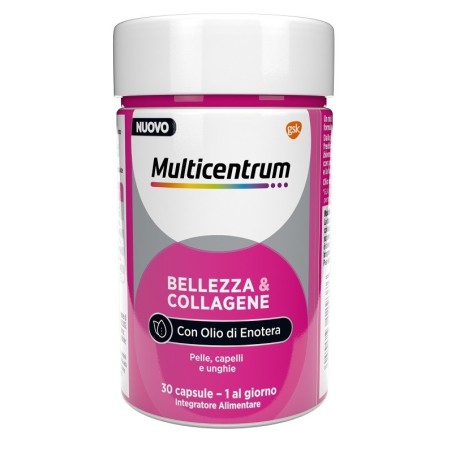 Multicentrum Bellezza & Collagene integratore per pelle capelli e unghie 30 capsule Multicentrum Bellezza & Collagene integratore per pelle capelli e unghie 30 capsule