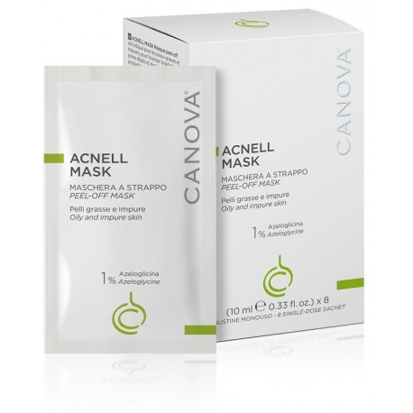 Canova Acnell Mask Maschera a strappo per pelli grassi impure pori dilatati 10 ml