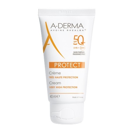 A-Derma Crema Solare Viso con SPF 50+ protezione alta 40ml