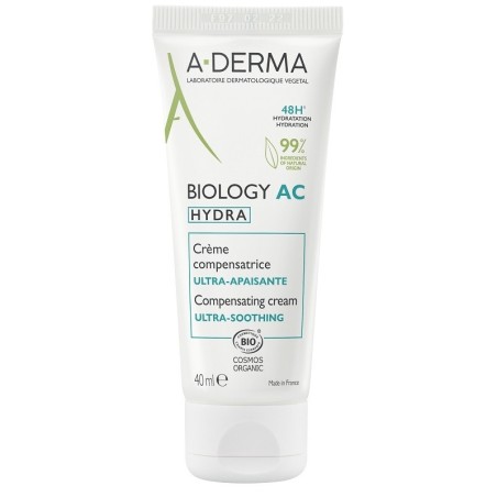 A-Derma Biology AC Hydra Crema comepnsatrice ultra lenitiva per pelle con acne 40ml A-Derma Biology AC Hydra Crema comepnsatrice ultra lenitiva per pelle con acne 40ml