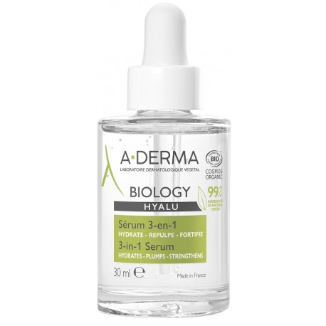 A-Derma Biology Hyalu siero 3 in 1 idratante e rimpolpante 30ml