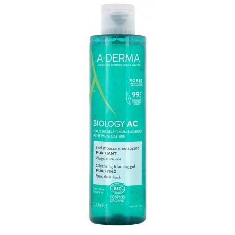 A-Derma Biology AC Gel Detergente Purificante per pelle grassa 200ml