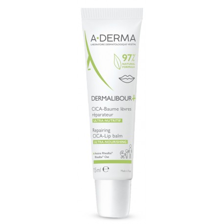 A-Derma Dermalibour+ Cica Balsamo Labbra Ristrutturante 15ml