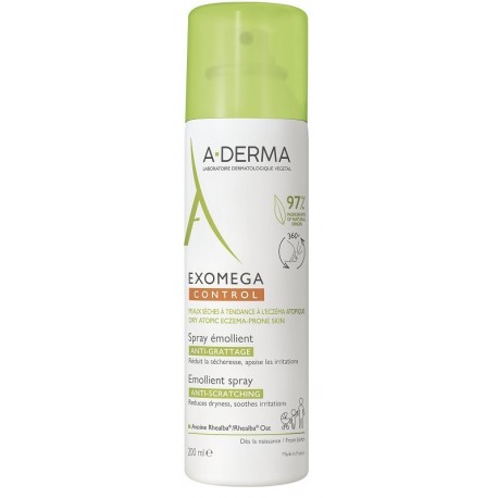 A-Derma Exomega Control Spray Emolliente anti-prurito pelle secca 200ml