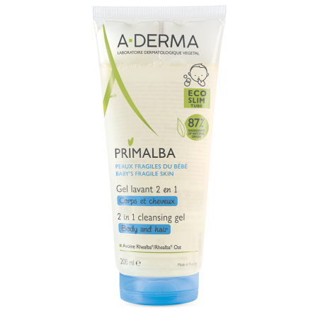 Aderma Primalba Gel detergente 2 in 1corpo e capelli per neonati Aderma Primalba Gel detergente 2 in 1corpo e capelli per neonati