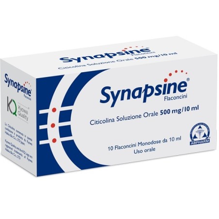 Synapsine 500mg integratore alimentare per il sistema nervoso 1o flaconcini
