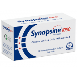 Synapsine 1000mg integratore alimentare per il sistema nervoso 1o flaconcini