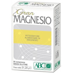 Gran magnesio integratore per stanchezza e affaticamento 30 compresse 
