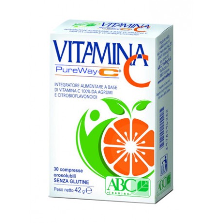 Vitamina C PureWay-C Orosolubile Integratore Sistema immunitario antiossidante 30 cpr