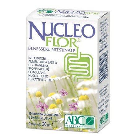 Nucleoflor integratore per il Benessere Intestinale 10 bustine orosolubili Nucleoflor integratore per il Benessere Intestinale 10 bustine orosolubili