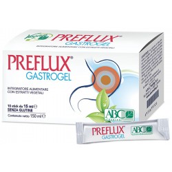 Preflux Gastrogel integratore per il reflusso gastrico 10 stick pack