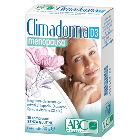 Climadonna D3 Menopausa Integratore Donna 30 compresse Climadonna D3 Menopausa Integratore Donna 30 compresse