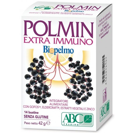 Polmin Extra Immuno Biopelmo Integratore vie respiratorie 14 bustine