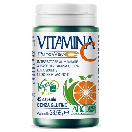 Vitamina C PureWay-C Integratore Sistema immunitario antiossidante 45 cps