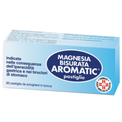 Magnesia Bisurata Aromatic 80 Pastiglie