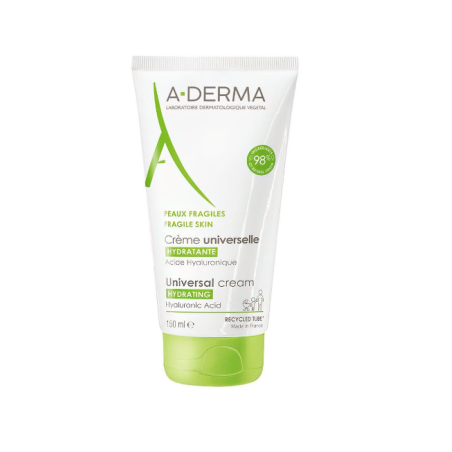 A-Derma Crema Idratante Universale viso e corpo con acido ialuronico 150 ml A-Derma Crema Idratante Universale viso e corpo con acido ialuronico 150 ml