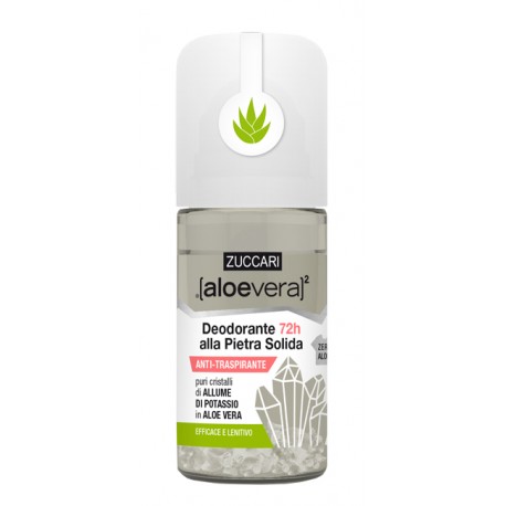 Zuccari Aloevera2 Deodorante Pietra Solida per ipersudorazione roll on 50 ml