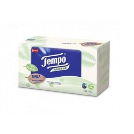 Tempo Box Natural & Soft fazzoletti in scatola delicati 70 pezzi