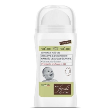 Fiocchi di Riso Talco Non Talco deodorante roll on con amido di riso 100 ml Fiocchi di Riso Talco Non Talco deodorante roll on con amido di riso 100 ml